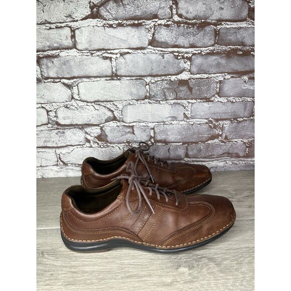 Rockport K52456 Brown Leather Casual Lace Up Casual Sneakers Men’s Sz 9M US/42EU main image 4